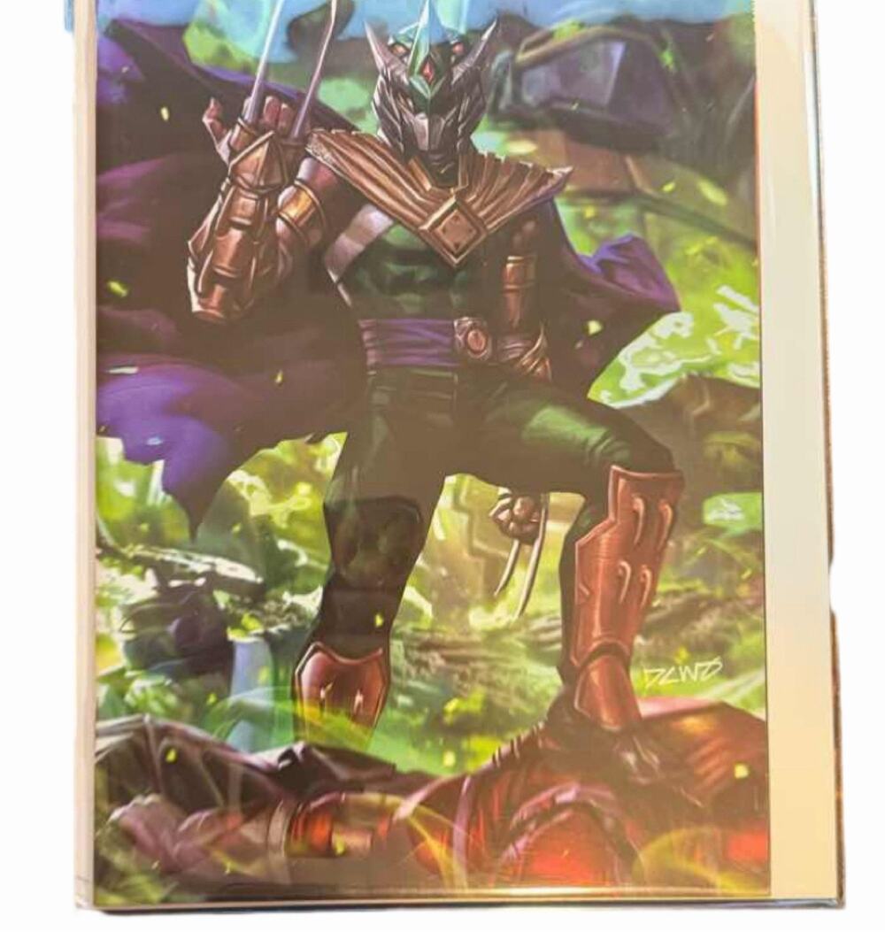 Mighty Morphin Power Rangers TMNT II 2 Derrick Chew Virgin Shredder Variant